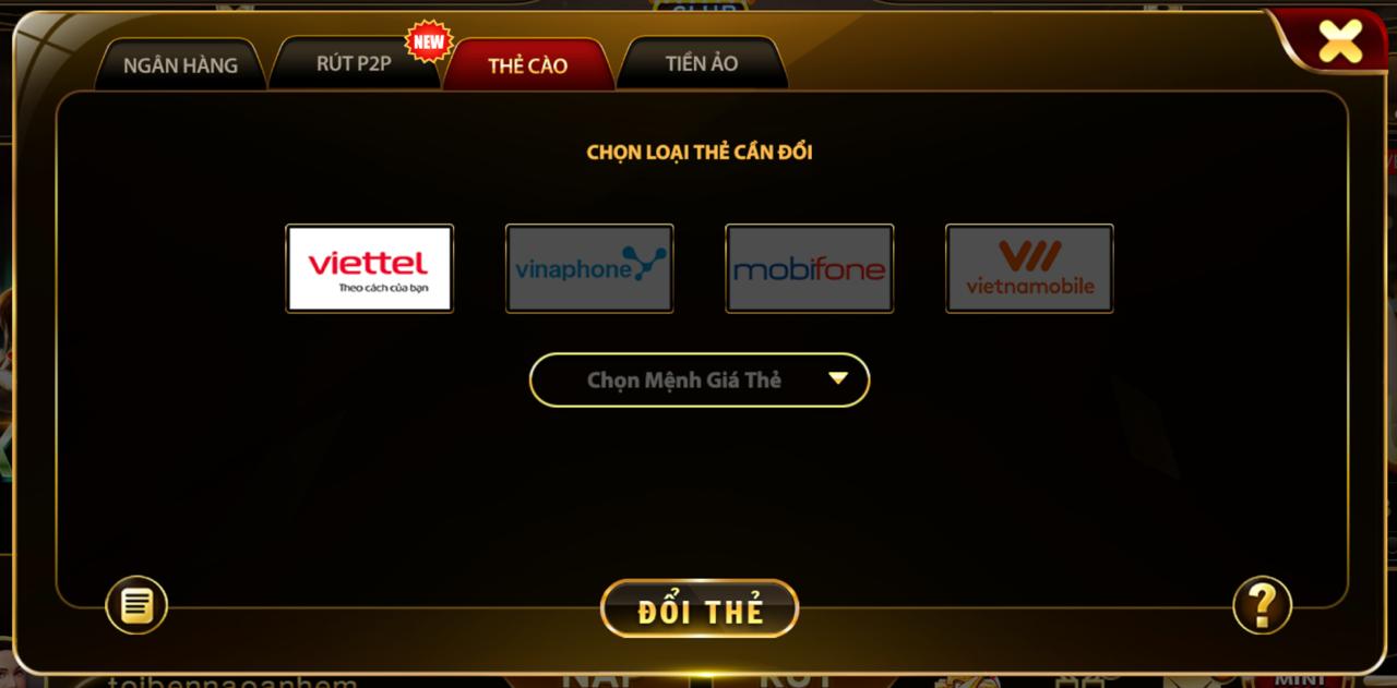 r&uacute;t thẻ c&agrave;o hitclub